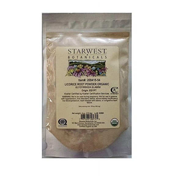 STARWEST LICORICE ROOT PWD ORG 4 OZ 4 OZ