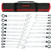 STARWORK TRUE MECHANIC  20 Pc. Reversible Ratcheting Combination Wrench Set