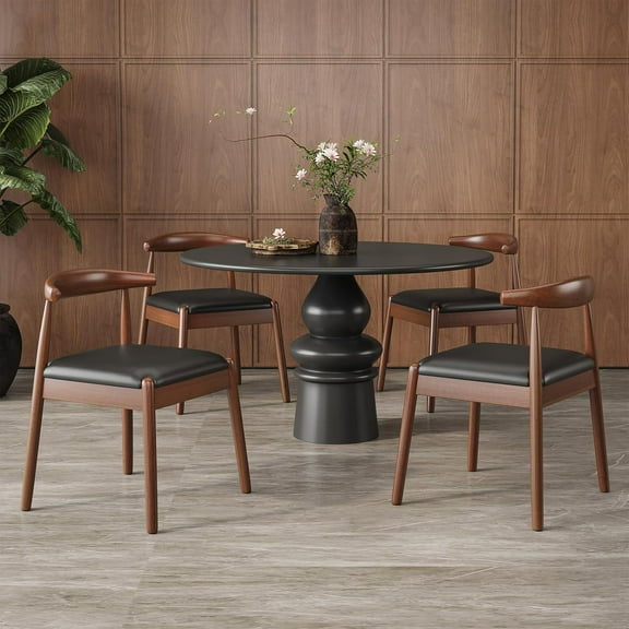 STARY Dining Chairs Set of 4, Mid Century Modern Kitchen & Dining Room Chairs for Dining Room,Dining Table Chairs with Solid Wood Legs