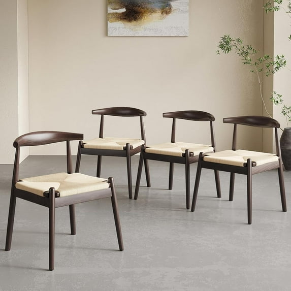 STARY Dining Chairs Set of 4, Mid Century Modern Kitchen & Dining Room Chairs for Dining Room,Dining Table Chairs with Solid Wood Legs