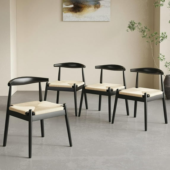 STARY Dining Chairs Set of 4, Mid Century Modern Kitchen & Dining Room Chairs for Dining Room,Dining Table Chairs with Solid Wood Legs