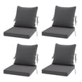 thumbnail image 1 of STARY Outdoor Deep Seat Cushions for Patio Furniture, 19"x19" Replacement Sectional Cushions for Outdoor Sofa, Armchair, 4 Pieces, Grey, 1 of 8