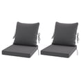 thumbnail image 1 of STARY Outdoor Deep Seat Cushions for Patio Furniture, 24"x24" Replacement Sectional Cushions for Outdoor Sofa, Armchair, 4 Pieces, Grey, 1 of 8