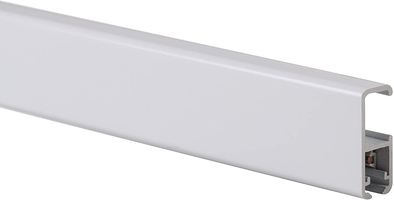 STAS Art Hanging System: STAS cliprail pro White 200cm 78.75 inch + Installation kit