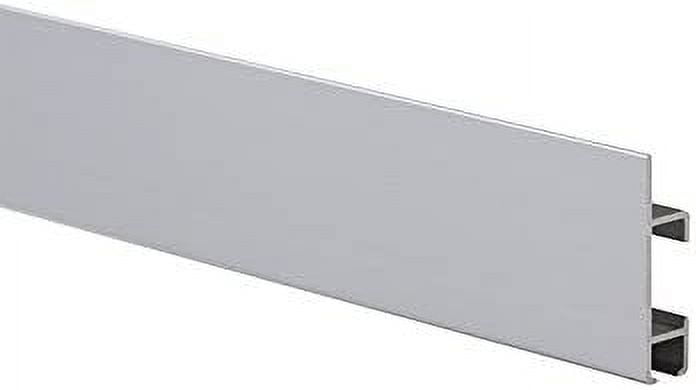 STAS Cliprail Max Picture Hanging System Set Silver - Rail System for Art and Pictures Without Nails - Mirror Track System - Covers 6.56ft 200 cm of Wall Space + Installation Kit