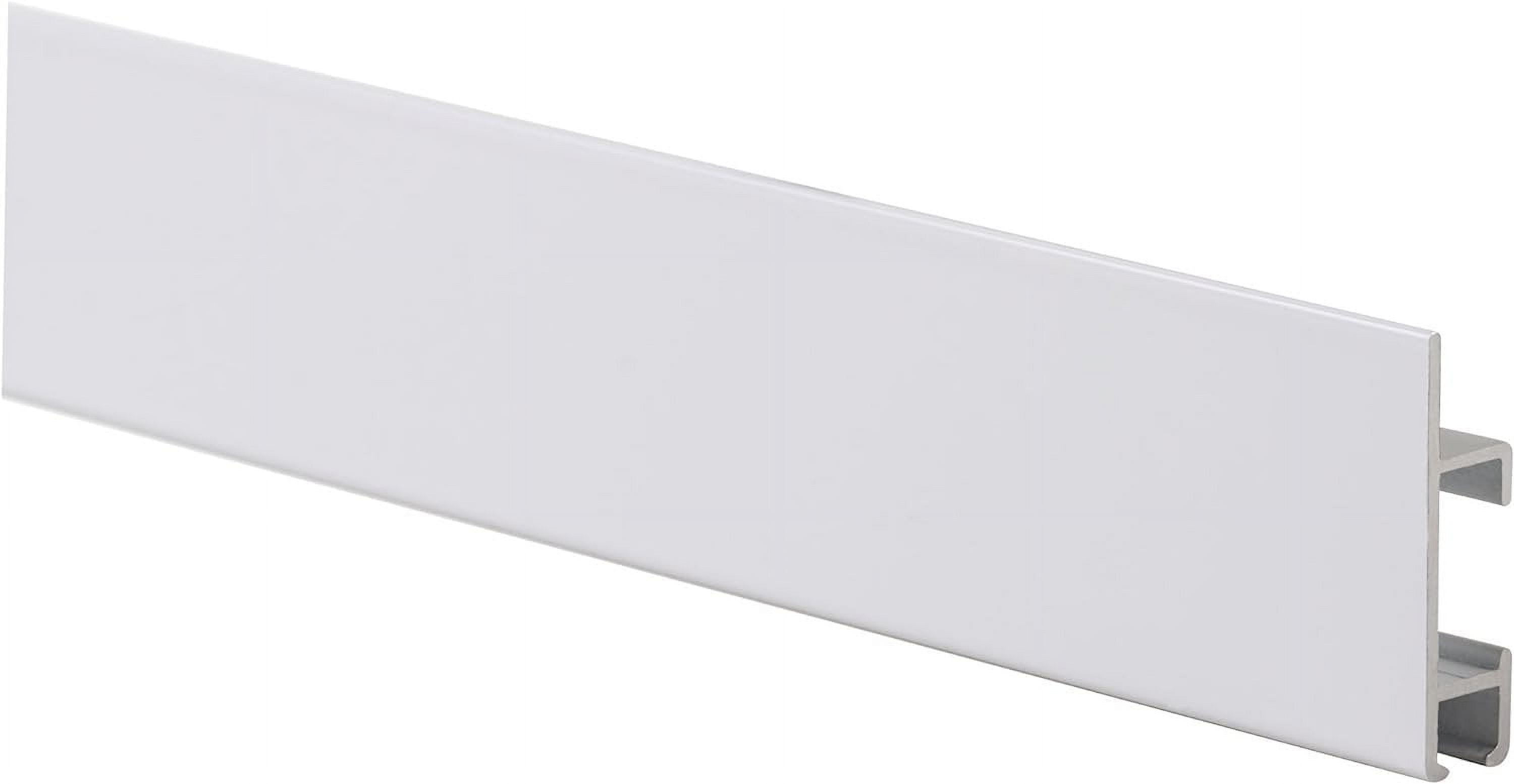 STAS Cliprail Max Picture Hanging System Set White - Rail System for Art and Pictures Without Nails - Mirror Track System - Covers 4.92ft 150 cm of Wall Space + Installation Kit