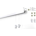 thumbnail image 1 of STAS Cliprail Pro Picture Hanging System Set White - Covers 4.92 ft of Wall Space - Heavy Duty Picture Rail & Art Hanging Gallery Kit Without Nails - for Home or Museum Includes 2 Hooks & Cords, 1 of 8