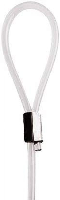 STAS Looped End Cord Clear Nylon - 10 pack  Perlon Picture Cable Wire For Picture Hanging Hooks and Picture Rails 59" length, 2mm diameter