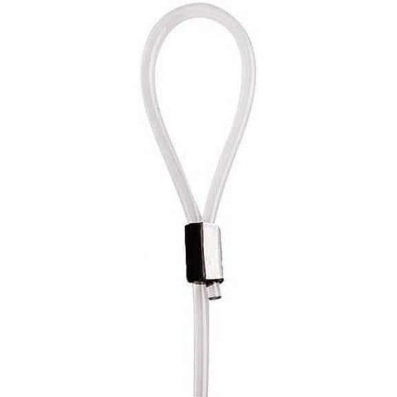 STAS Looped End Cord Clear Nylon - 10 pack Perlon Picture Cable Wire For Picture Hanging Hooks and Picture Rails 59" length, 2mm diameter