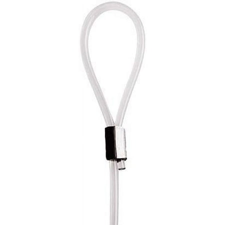 STAS Looped End Cord Clear Nylon - 10 pack Perlon Picture Cable Wire For Picture Hanging Hooks and Picture Rails 78" length, 2mm diameter
