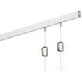 STAS Minirail Picture Hanging System Set Covers 6.56 ft of Wall Space
