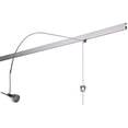 thumbnail image 1 of STAS Multirail Picture Hanging System with Track LED Lighting for Art Display - White, Includes 2 Rails and 4 hanging and Lightning Components, 1 of 9