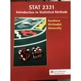 thumbnail image 1 of Pre-Owned STAT 2331 Introduction to Statistical Methods, 9781319151133, 1319151132, Paperback,, 1 of 1