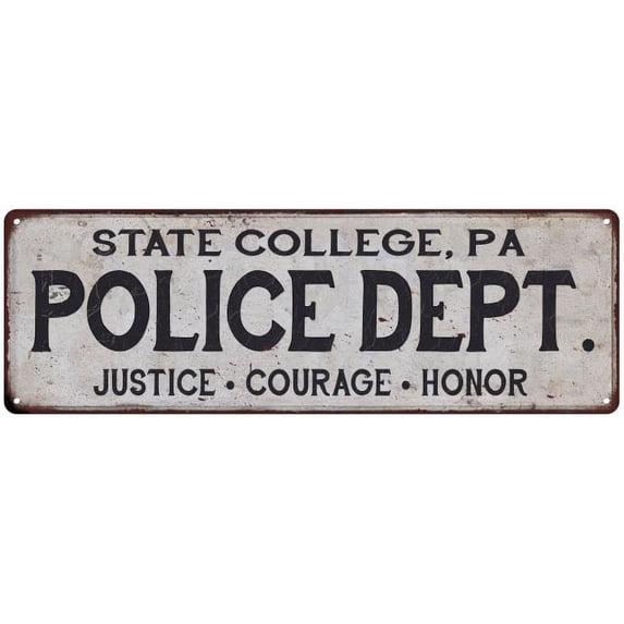 STATE COLLEGE, PA POLICE DEPT. Home Decor Metal Sign Gift 6x18 106180012883