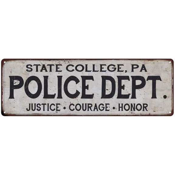 STATE COLLEGE, PA POLICE DEPT. Home Decor Metal Sign Gift 6x18 206180012883
