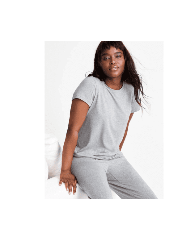 Women's Modal Pajama Top, Gray 3X