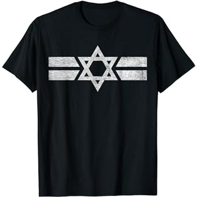 STATE OF ISRAEL NATIONAL FLAG OF ZION STAR OF DAVID ROUNDEL T-Shirt ...