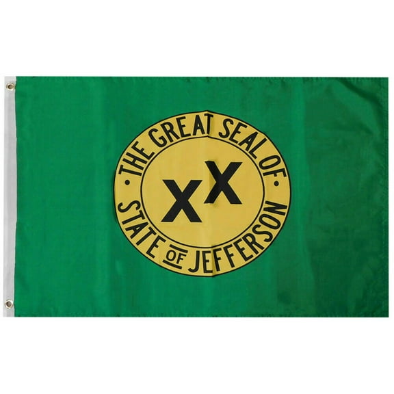 STATE OF JEFFERSON Flag 3 X 5 Feet U.S.A 3' X 5' 100D FABRIC