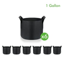 STATINT 6-Pack 1 Gallon Grow Bags, Aeration Fabric Pots with Handles