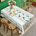 thumbnail image 1 of STATINT Botanical Floral Vinyl Tablecloth, Waterproof Oil-Proof Wipeable Heavy Duty Plastic Tablecloth, Rectangular, 55 in. x 78 in., 1 of 7