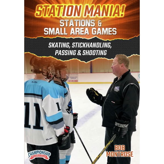STATION MANIA: STATIONS & SMALL AREA GAMES: SKATING, STICK HANDLING, PASSING & SHOOTING (MONTROSE)