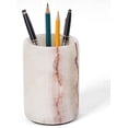thumbnail image 1 of Radicaln White Onyx Marble Stationary Holder 4" – Pen Cup for Desk, Makeup Brush Organizer, Toothbrush Holder, Pencil Storage, Office Supplies & Home Décor, 1 of 6
