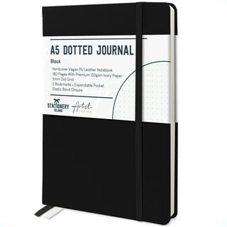 Dotted Journal Kit, Tebik A5 Bullet Grid Journal Loose Leaf with 6 Ring  Binder
