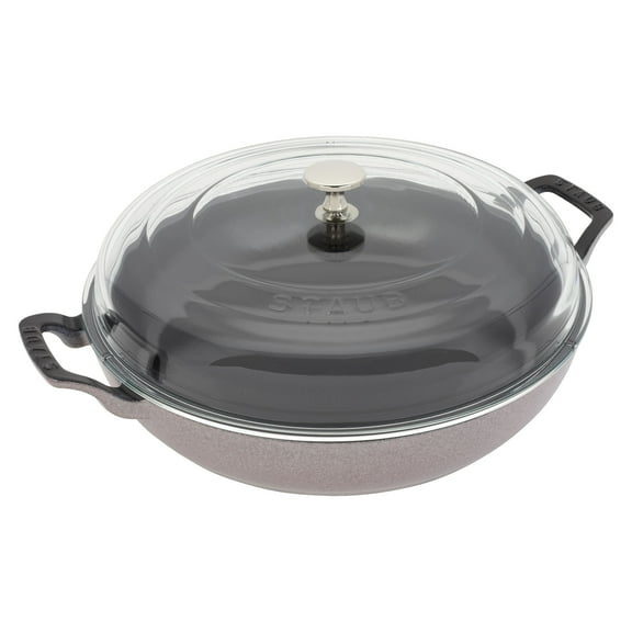 STAUB Cast Iron 3.5-qt Braiser with Glass Lid - Lilac