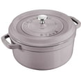 thumbnail image 1 of STAUB Cast Iron 5.5-qt Round Cocotte - Lilac, 1 of 10