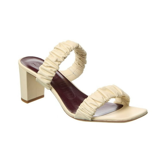 STAUD Frankie Leather Sandal, 36.5, White