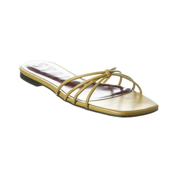 STAUD Pippa Leather Sandal, 42, Green