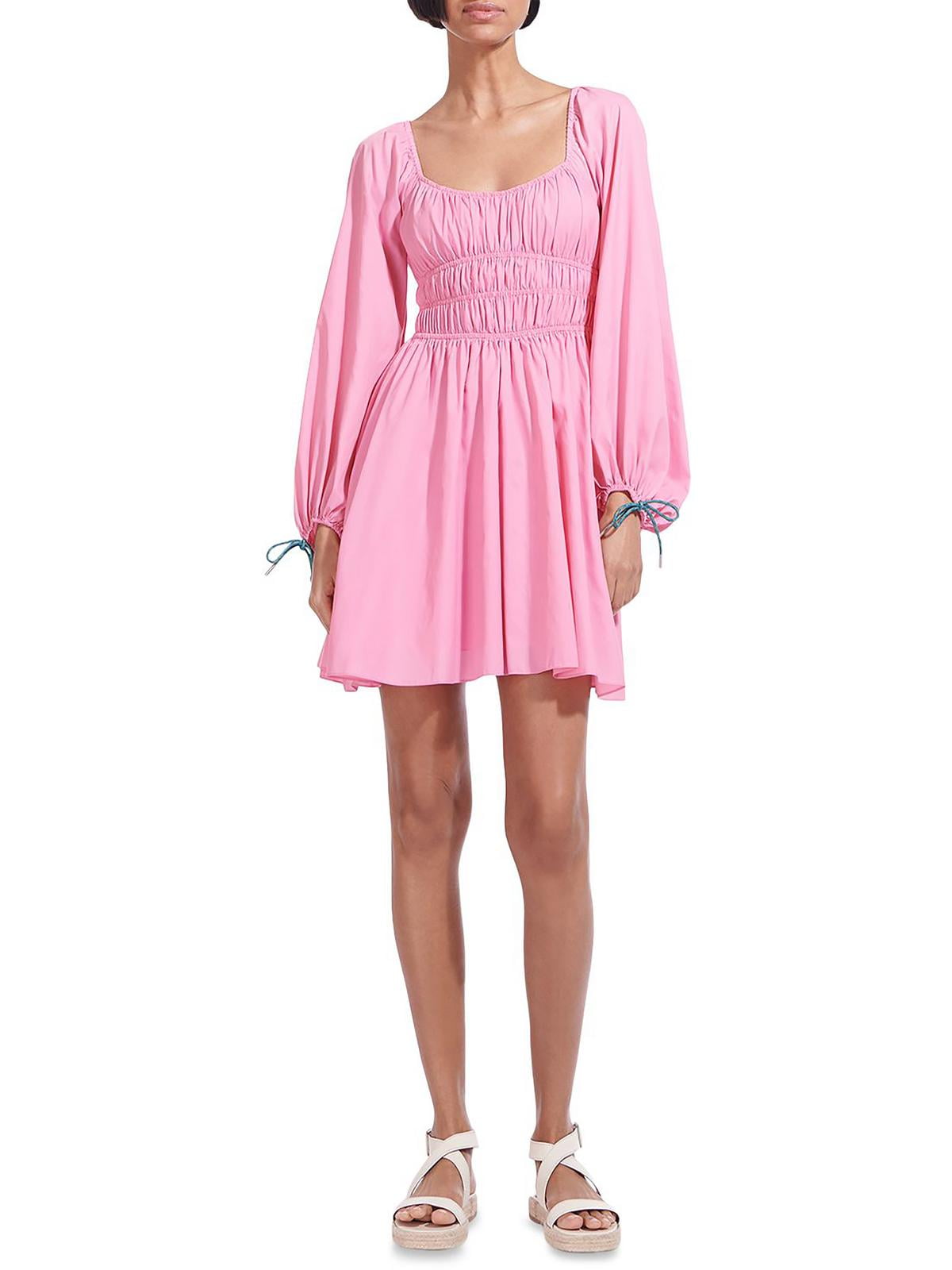 STAUD Womens Gathered Above Knee Fit & Flare Dress - Walmart Business Supplies STAUD Womens Gathered Above Knee Fit & Flare Dress - Walmart Business Supplies