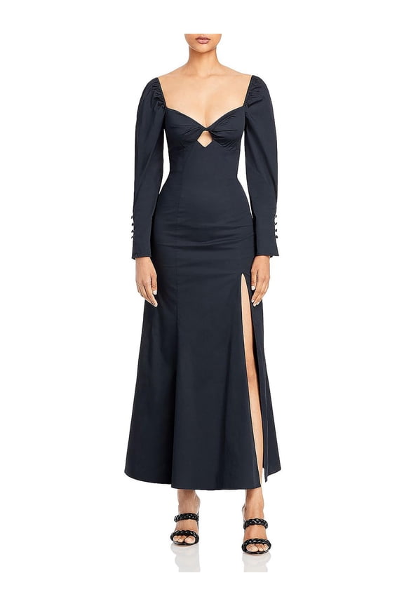 Womens Josephine Smocked Poplin Shift Dress