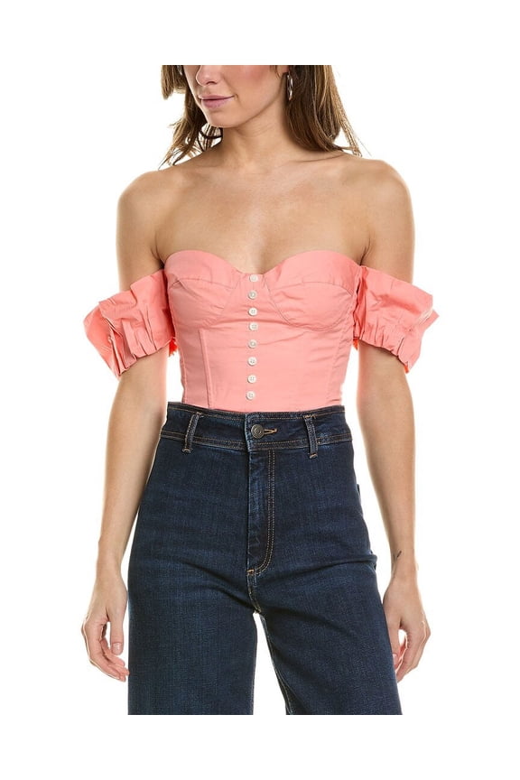 womens Bouvier Top, L, Pink