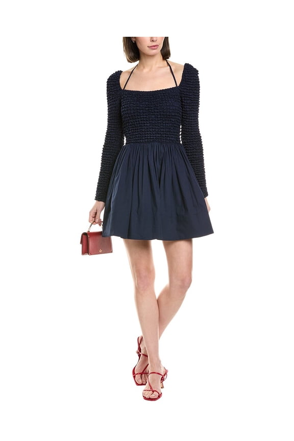 womens Cassidy Mini Dress, xs, Blue