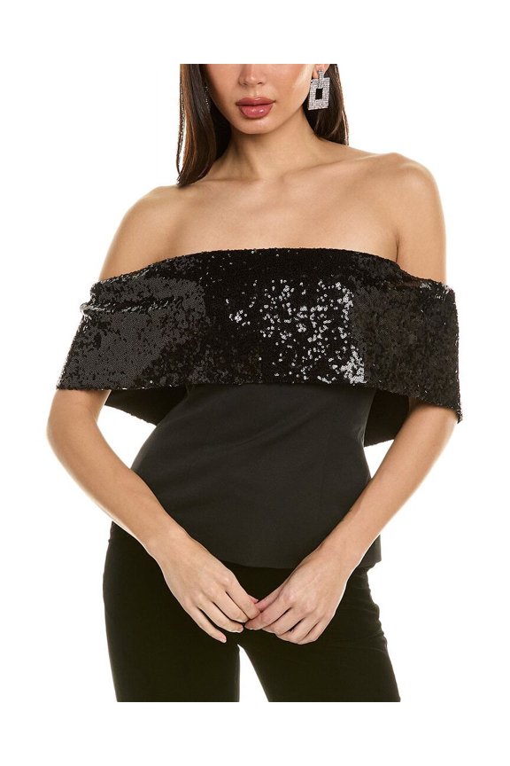 womens Giselle Top, 0, Black