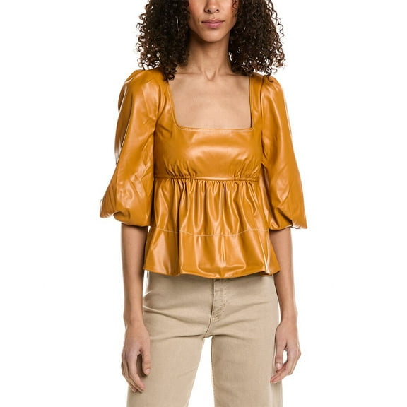 STAUD womens  Sophie Top, m, Yellow