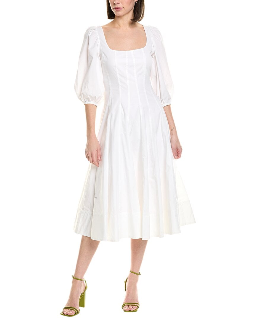 STAUD womens Swells Midi Dress, 4, White - Walmart.com STAUD womens Swells Midi Dress, 4, White - Walmart.com