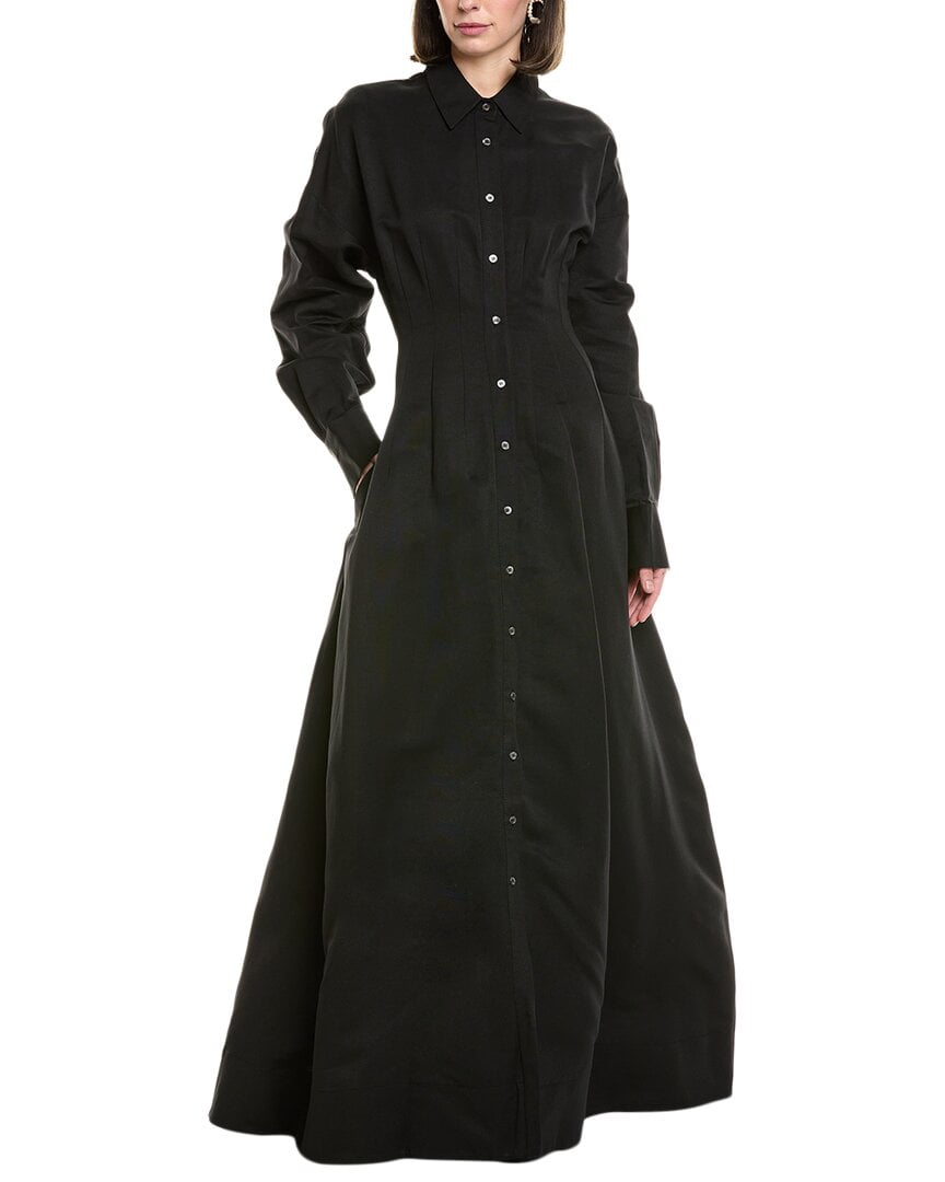 shirt dress women's plus size Odeon Stretch Poplin Shirtdress