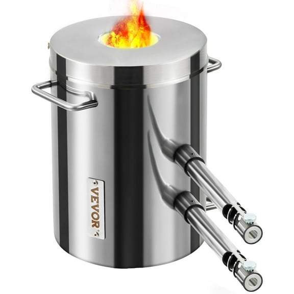 STAWAY 12KG Propane Melting Furnace Kit - Double Burners for Aluminum, Copper, Gold & Silver - High Efficiency Stainless Steel with Crucible & Accessories for DIY & Jewelry Making