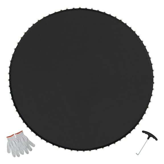 STAWAY 12ft Round Trampoline Mat - Durable UV-Resistant Jumping Mat with 72 V-Rings, Easy Installation, 127" Diameter