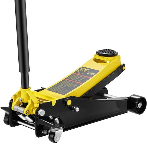 STAWAY 4 Ton Low Profile Floor Jack - Heavy Duty Steel Dual Piston, 8800 lbs Capacity, 3.94" to 20.98" Lifting Range, Easy Maneuverability, Safety Certified for Cars & Trucks