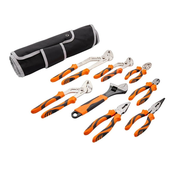 STAWAY 8-Piece Pliers Set - High Carbon Steel Hand Tools for Professionals & DIY - Durable, Ergonomic, Versatile with Tool Bag