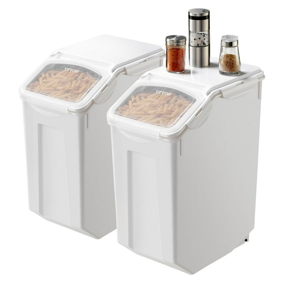 STAWAY Airtight Food Storage Container 4.5Gal/20L - Extra-Large Bin for Rice, Flour, Pet Food - BPA-Free, Durable, with Wheels - Ideal for Kitchen Organization & Pantry