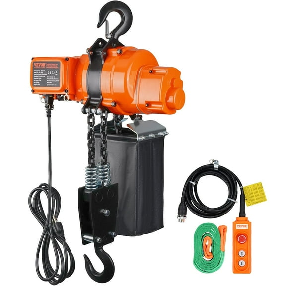 STAWAY Electric Hoist - 2200 lbs Capacity, 10 ft Lift Height, Heavy Duty with Remote Control, Ideal for Garage and Home Use