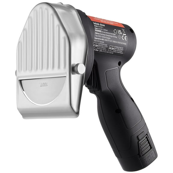STAWAY Electric Shawarma Knife - Professional Cordless Gyro Cutter with Adjustable Thickness, 2 Stainless Steel Blades, Lightweight Design for Doner Kebab Meat Slicing - Perfect for Commercial Use