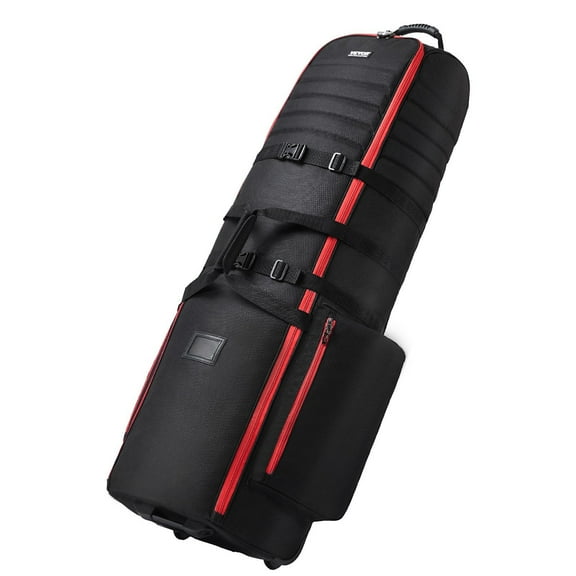 STAWAY Golf Travel Bag with Wheels - Extra Large 1800D Oxford Case for Clubs, Shoes & Accessories - Durable, Waterproof, Lockable Zippers - Ideal for Travel & Storage