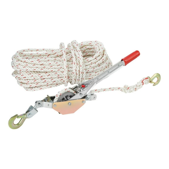 STAWAY Heavy Duty Rope Puller - 3/4 Ton Pulling Capacity, 100' Polyester Rope, Ideal for Moving Boats, Securing Items & Transporting Logs