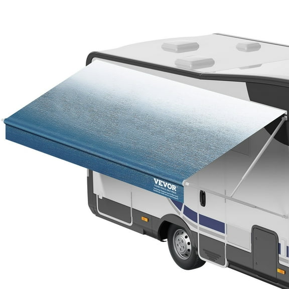 STAWAY RV Awning Fabric Replacement - Heavy Duty 19'2" 3-Ply PVC Canopy for 20' Awnings - Waterproof, UV Protection, Durable Outdoor Fabric - Blue Fade