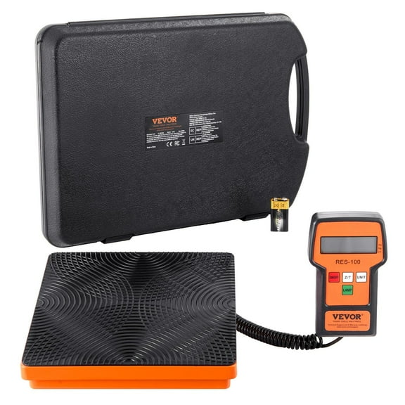 STAWAY Refrigerant Scale - High Precision 220 LBS HVAC Charging & Recovery Scale with Wired Remote, 5g Accuracy, Waterproof Case & Battery Included for Professionals